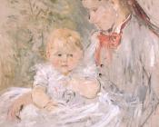 Julie with her Nurse - 贝尔特·摩里索特